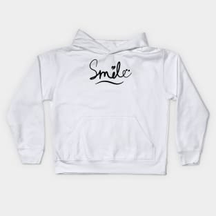 Smile Line Art Kids Hoodie